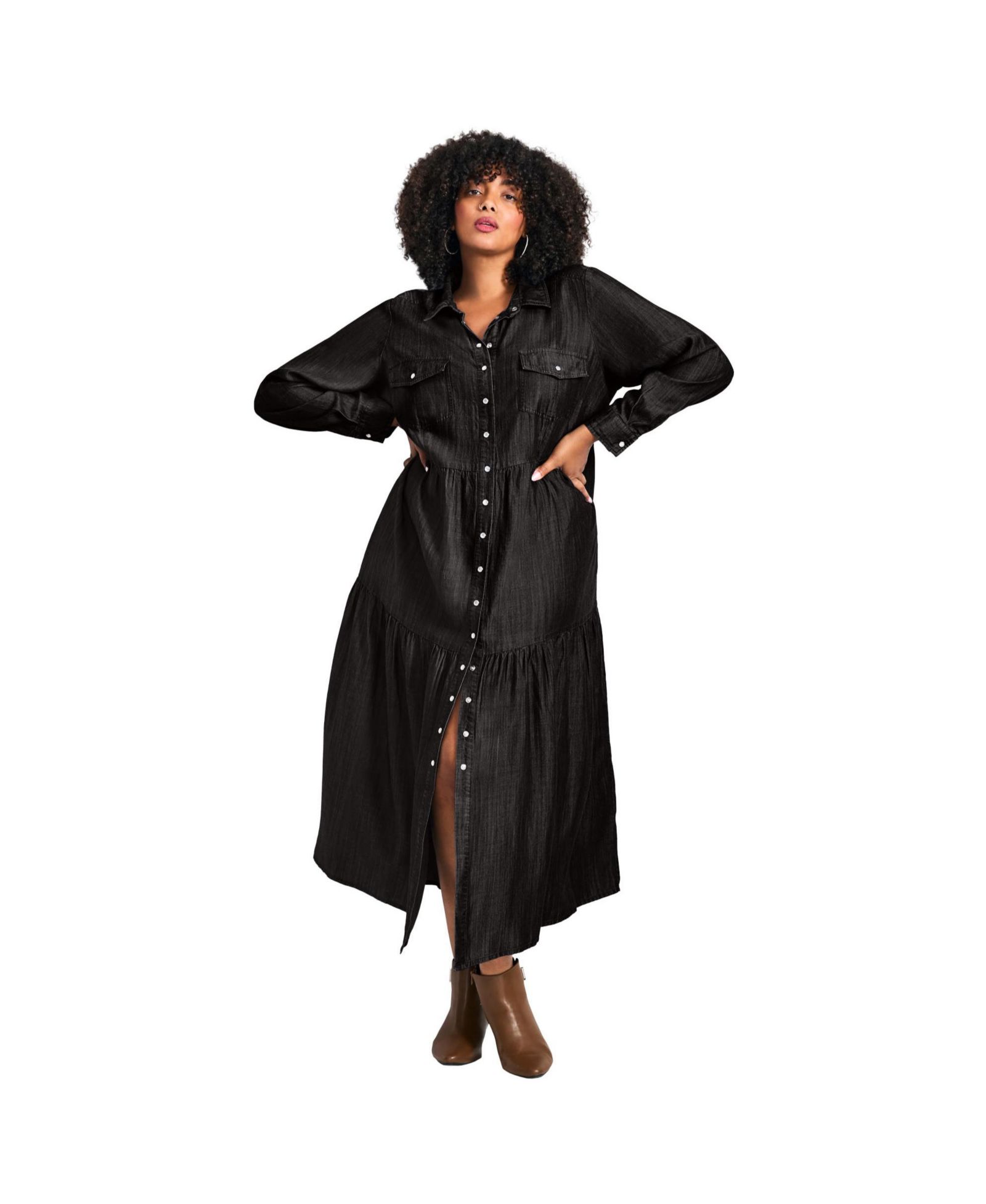 Женское джинсовое платье Avenue Plus Size