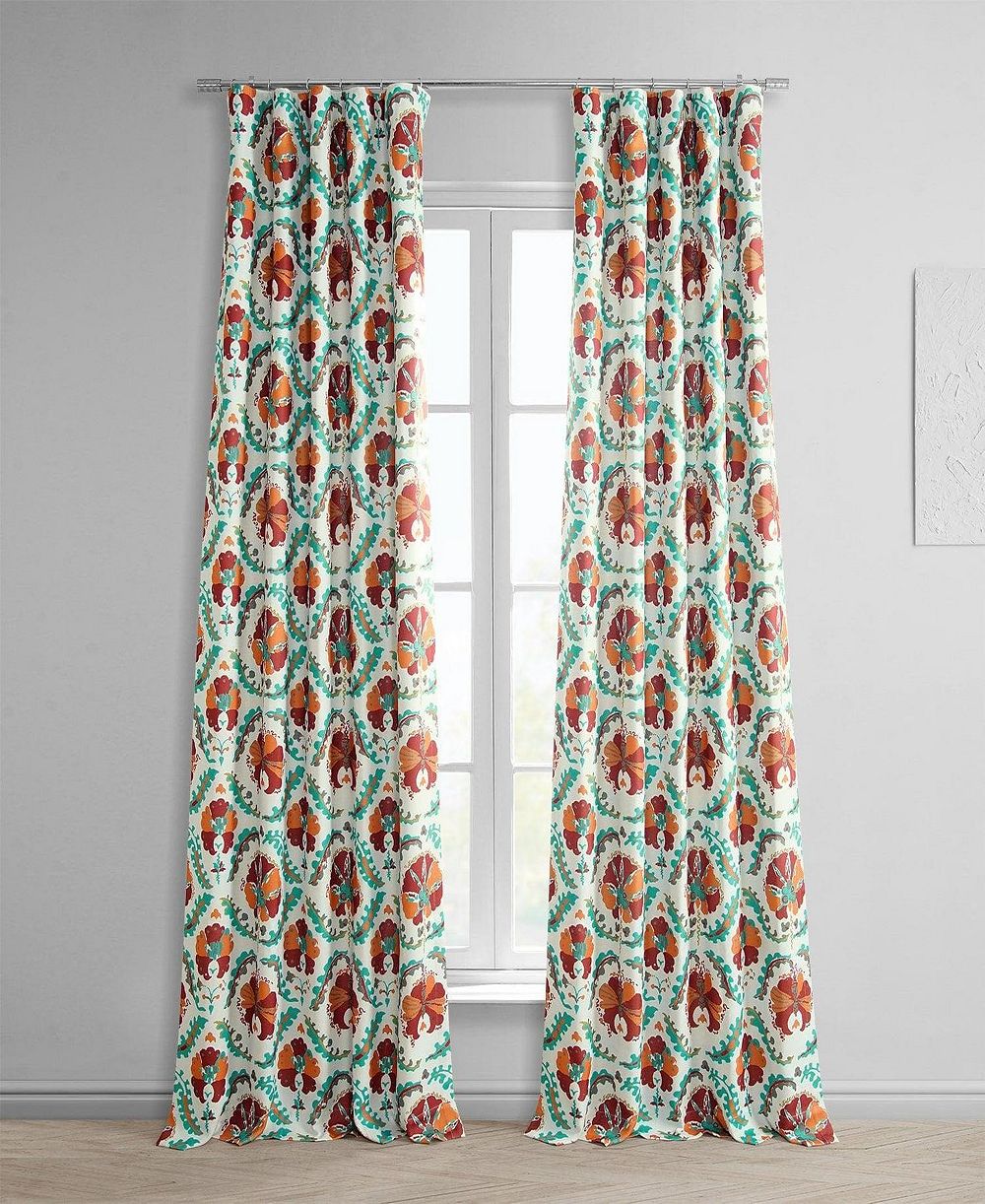 Шторы Half Price Drapes Tribeca Floral из искусственного льна