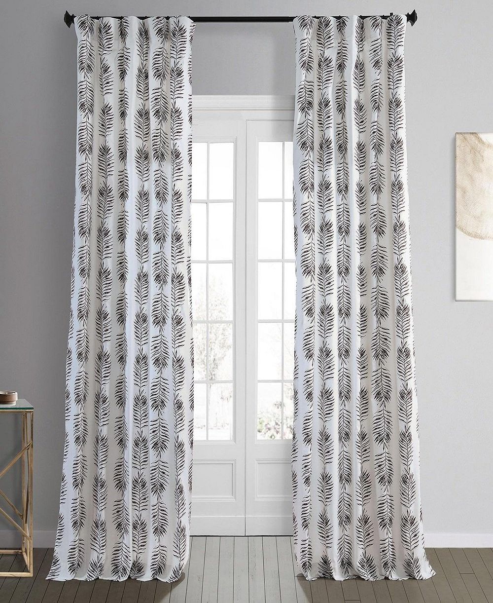 Half Price Drapes Шторы из хлопка с цветочным принтом Sago, светонепроницаемые