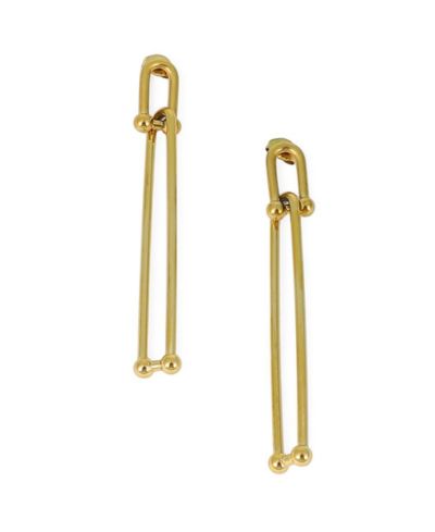 SOHI Women's The Paperclip Drop Earrings - California
