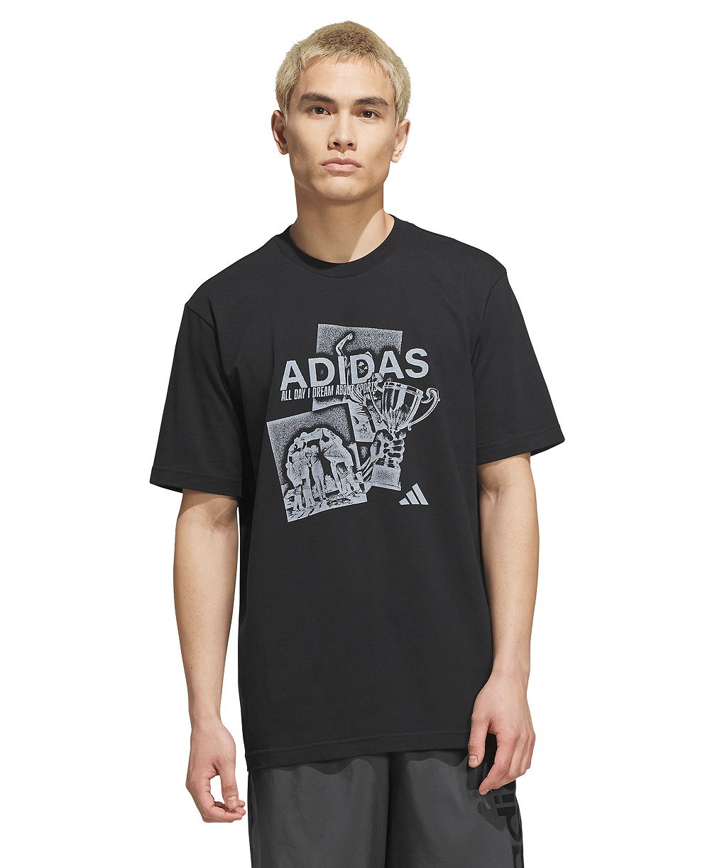 adidas Men's All Day I Dream About Sports Trophy Graphic T-Shirt