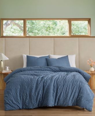 UGG® Devon Seersucker 3-Piece Comforter Set, Full/Queen