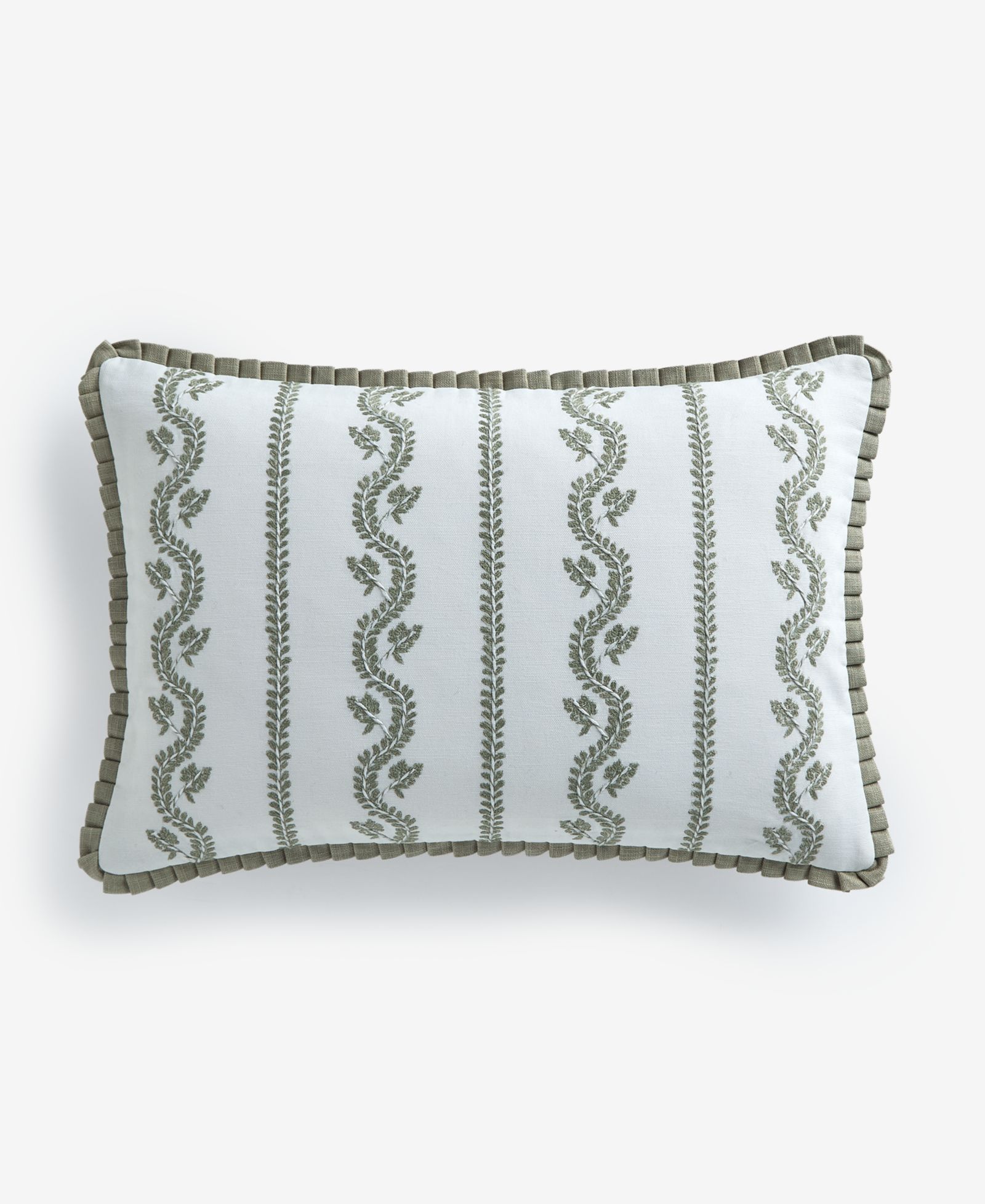 Charter Club Embroidered Garden Floral Decorative Pillow, 14" x 20", Macy's Exclusive