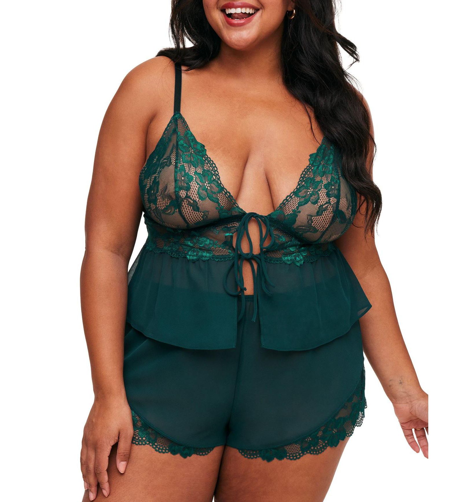 Adore Me Plus Size Tammy комплект нижнего белья: майка и шорты