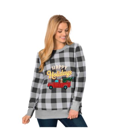Женский флисовый праздничный свитшот Woman Within Plus Size