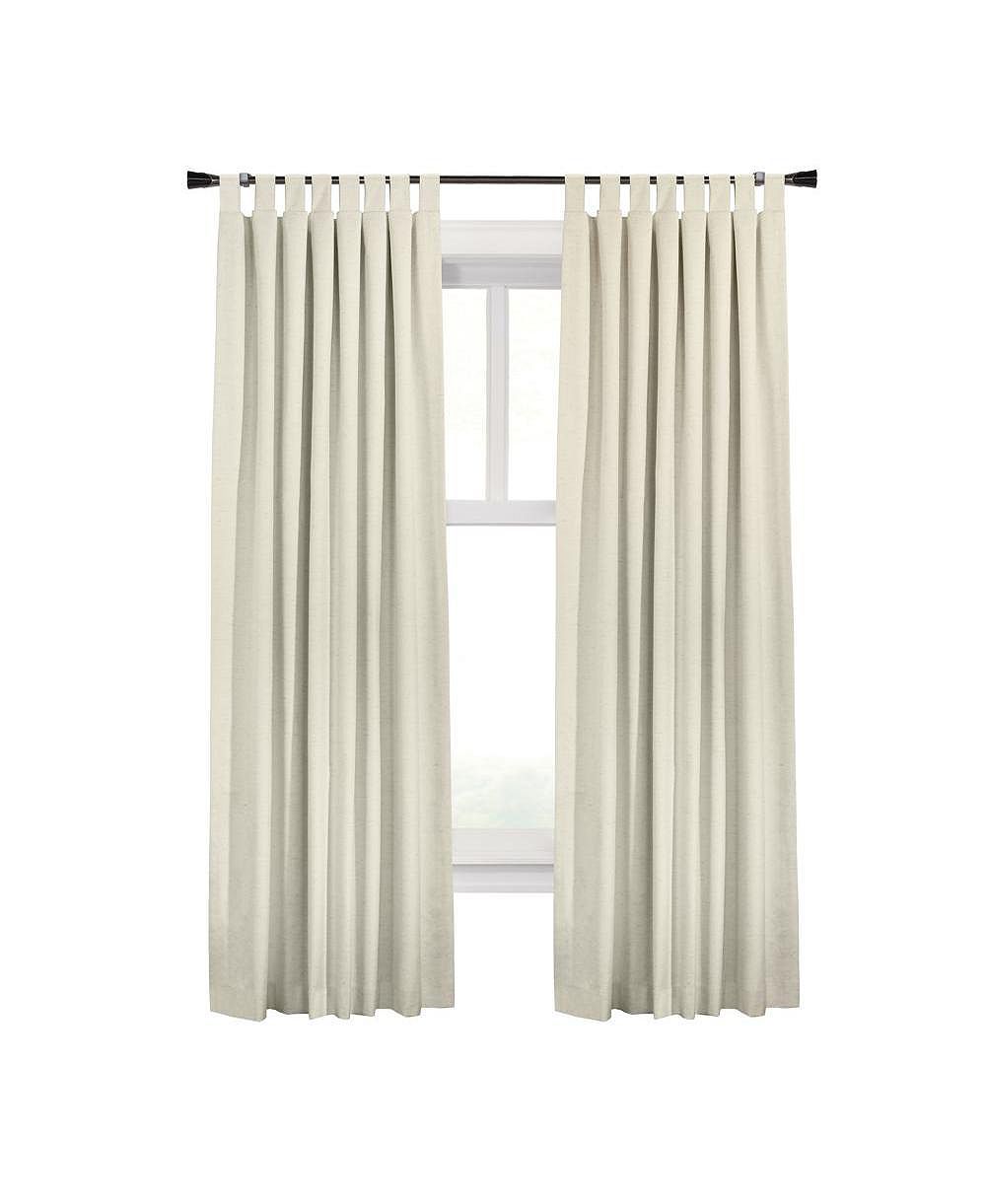 Thermaplus Commonwealth Ventura Tab Top Dressing Window Curtain Panel Pair - 52x63"