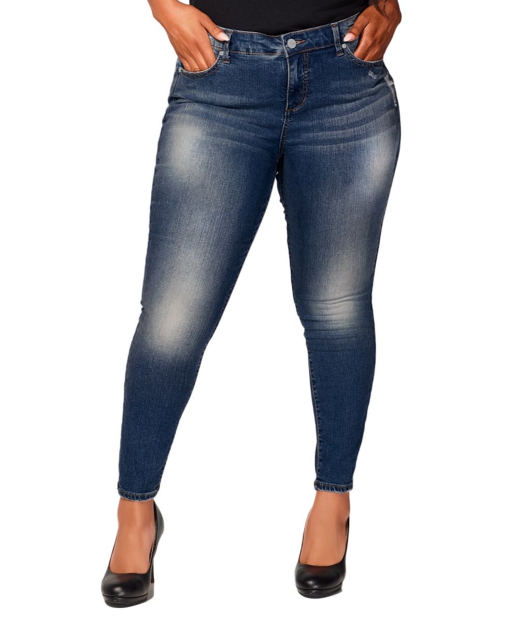 SLINK Jeans Women's Denim mid rise ankle skinny in 29" inseam - Sienna