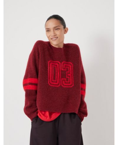 Женский джемпер Hush Varsity Jacquard Wool Blend