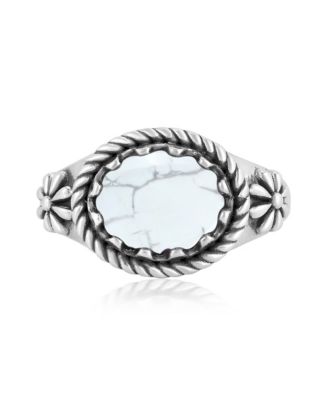 Кольцо American West Jewelry Howlite East-West Sterling Silver