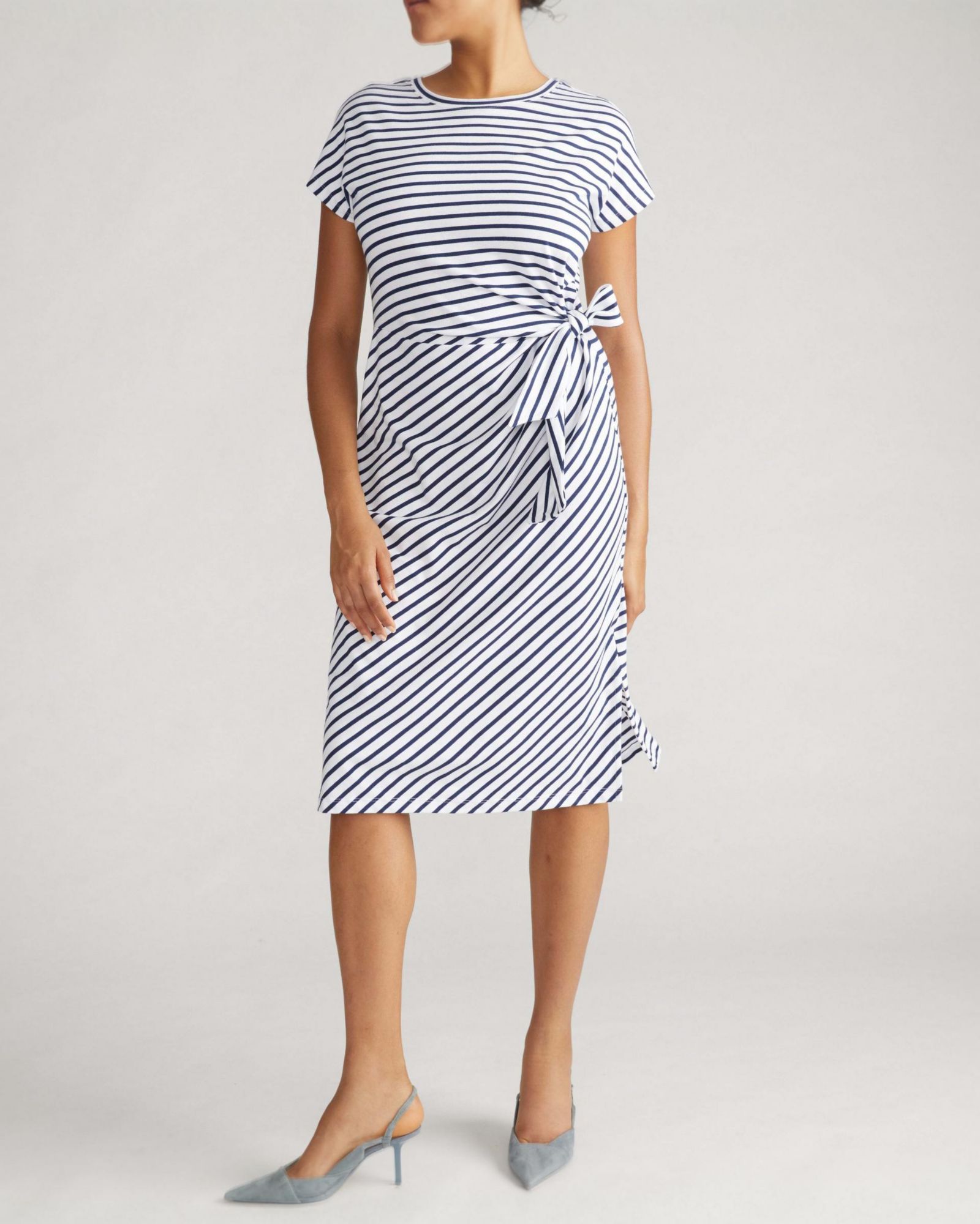 Платье Plus Size Crescent Breton Stripe Knot от Universal Standard