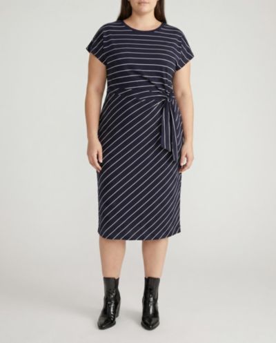 Navy pinstripe