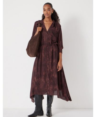 Hush Women's Chiffon Hanky Hem Maxi Dress