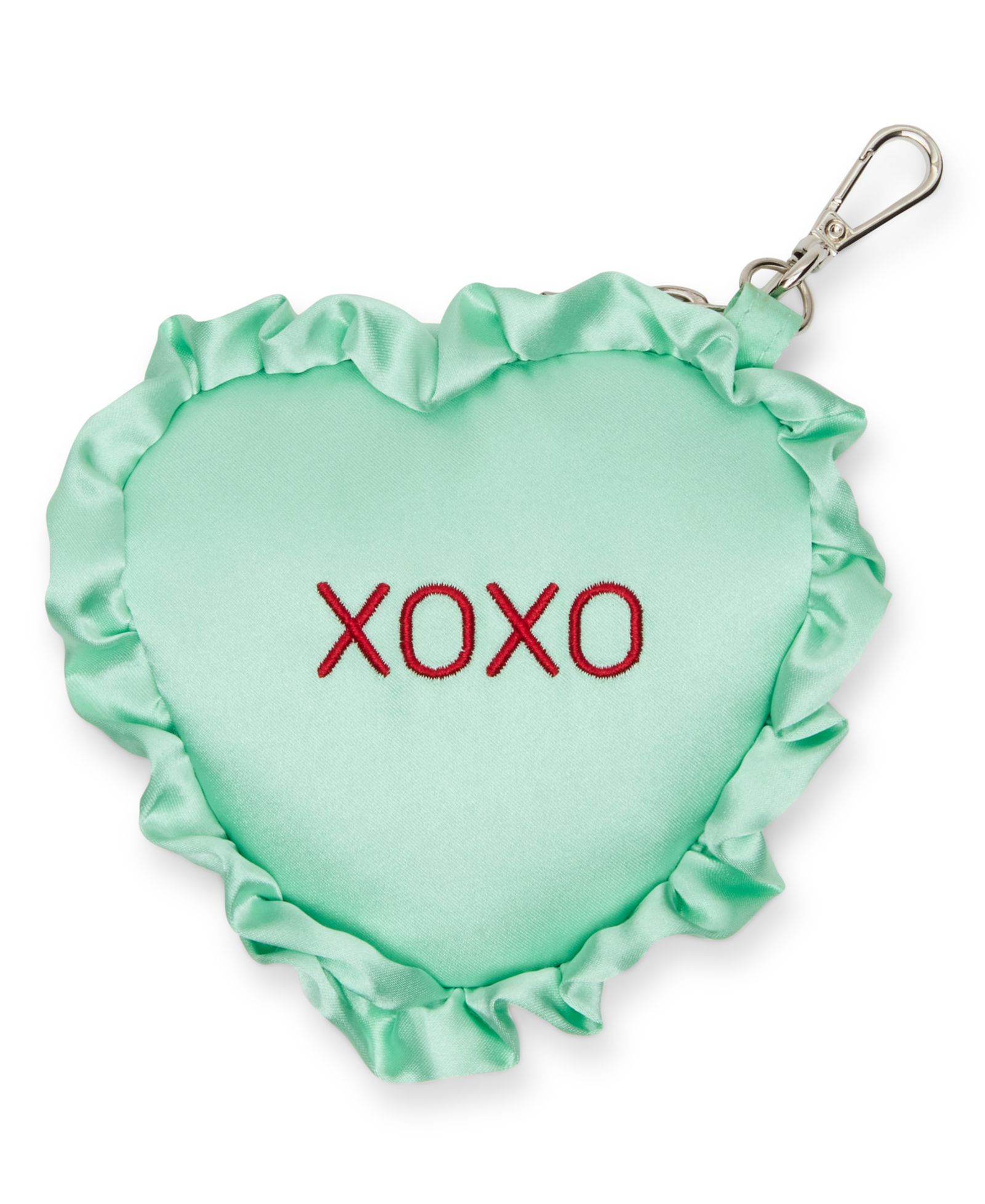 Madden Girl Rosalie Satin Conversation Heart Pouch