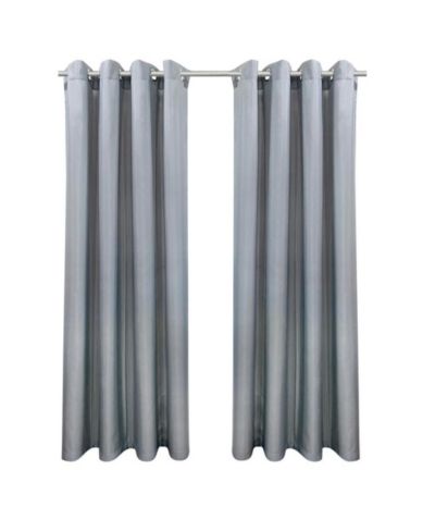 Commonwealth Home Fashions Commonwealth Seascapes Light Filtering Provide Privacy and Shade Grommet Outdoor Panel Pair Each 50" x 96" Alloy.