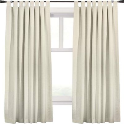 Шторы Commonwealth Home Fashions Ventura Tab Top Curtain Panel Pair 78x84" Natural