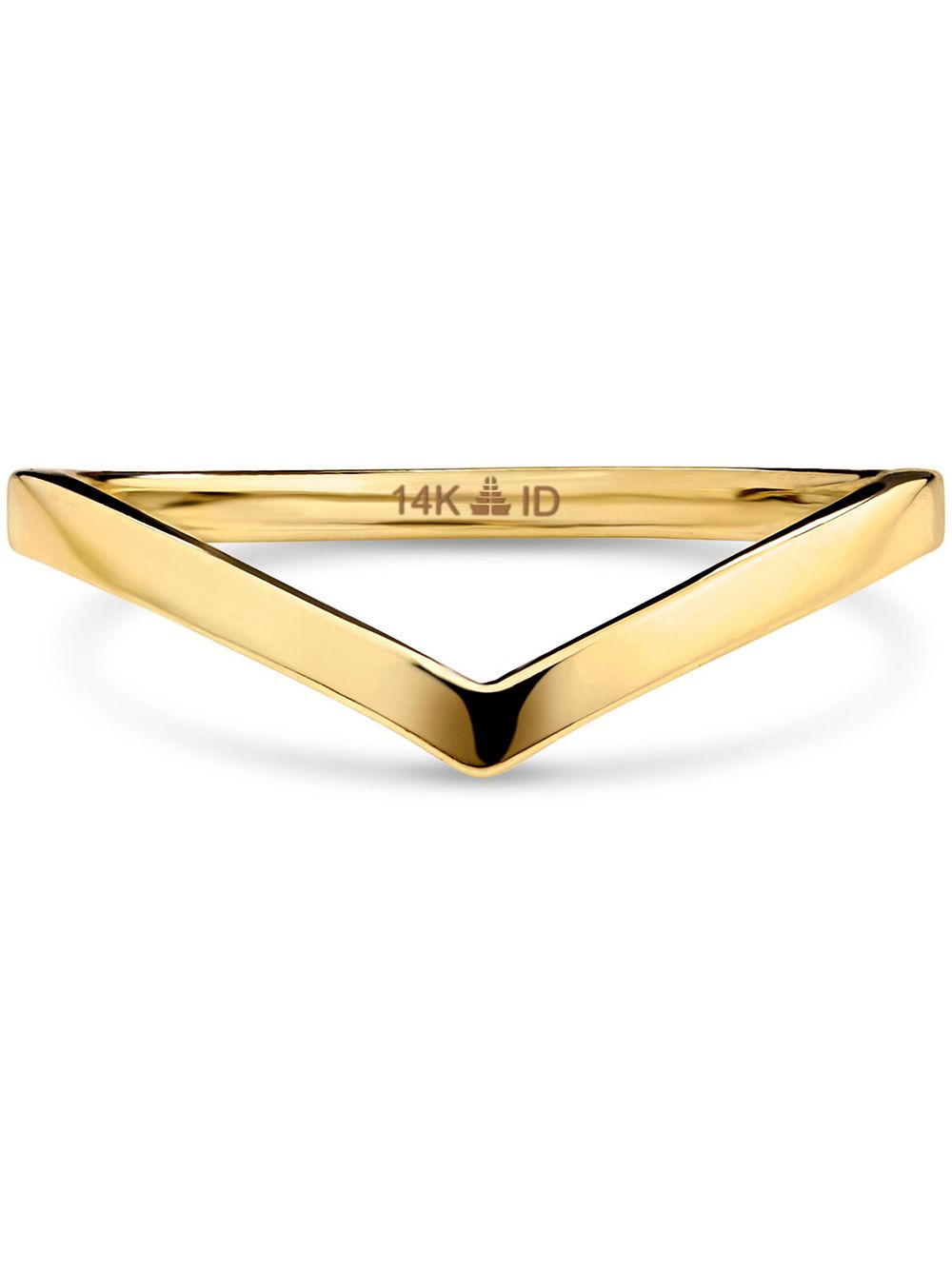 Devata Women's Chevron Ring in 14K Gold