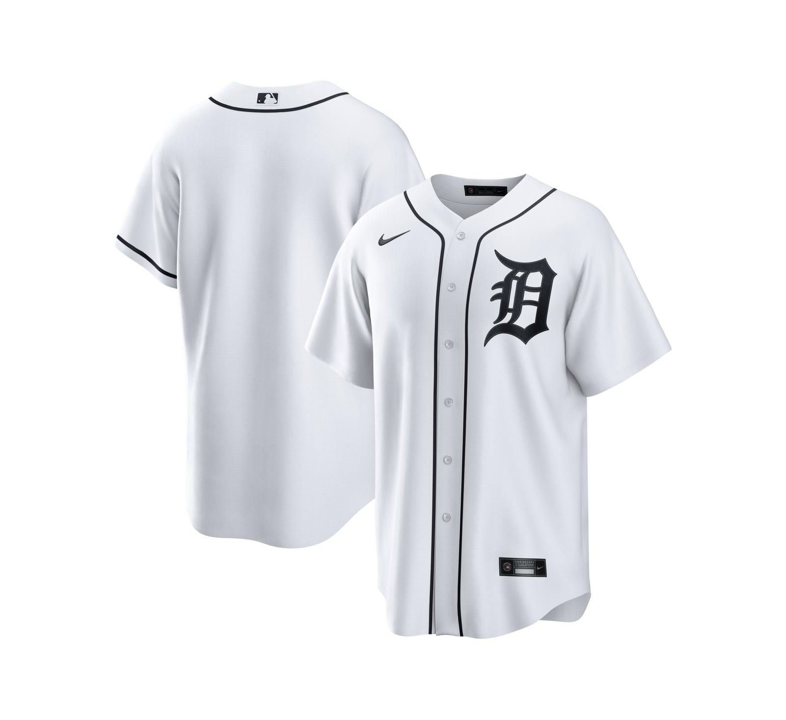 Nike Men's White Detroit Tigers Home Replica Jersey