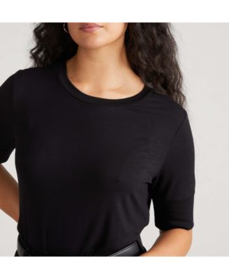 Universal Standard Plus Size Liquid Jersey Rib Hem Tee