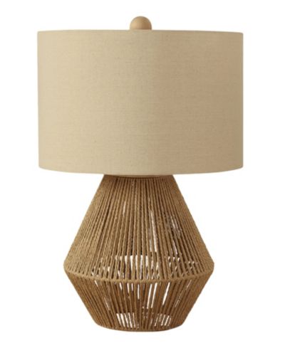 Monarch Specialties Lighting 22" Linen Table Lamp