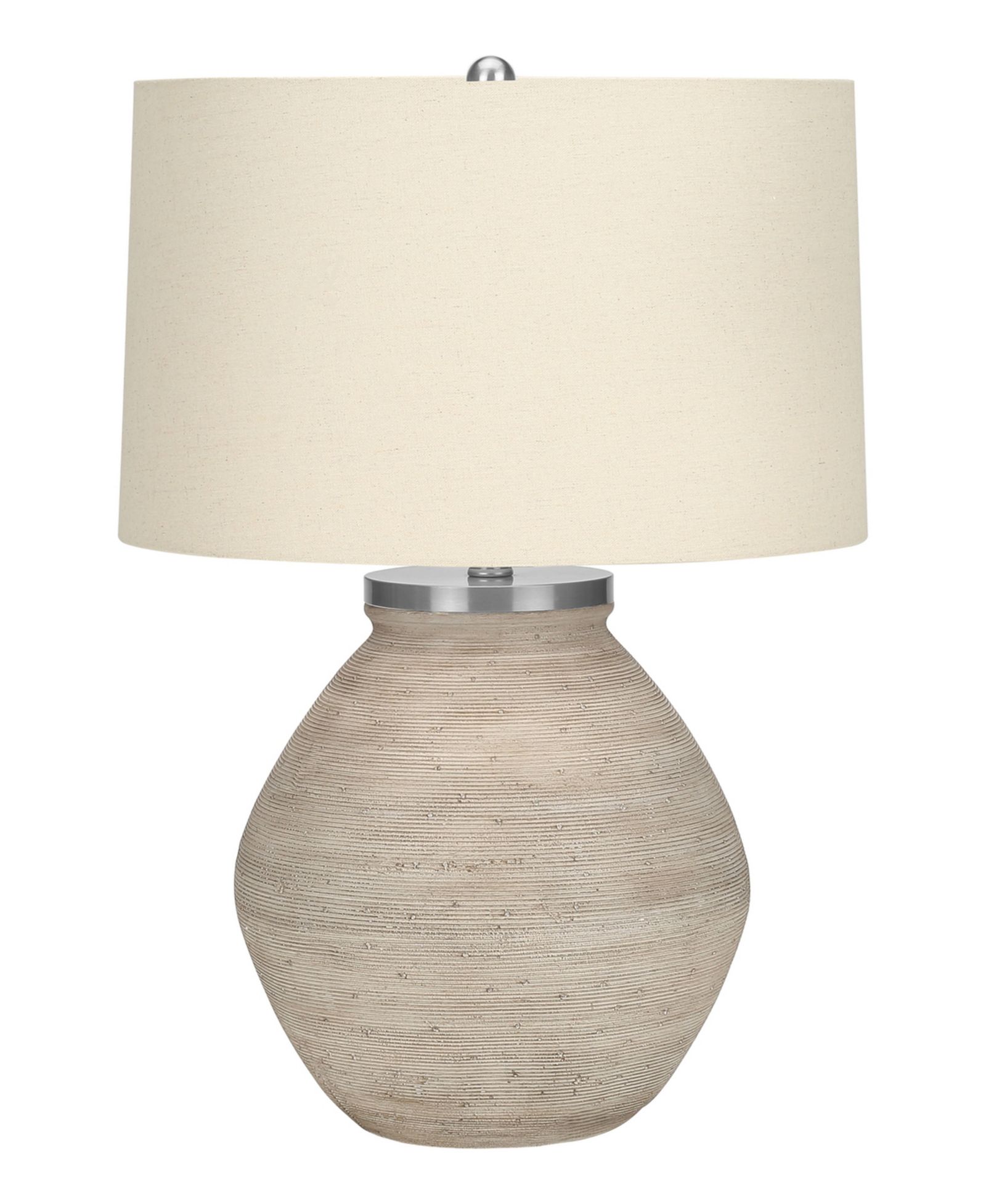 Monarch Specialties Lighting 25" Linen Table Lamp