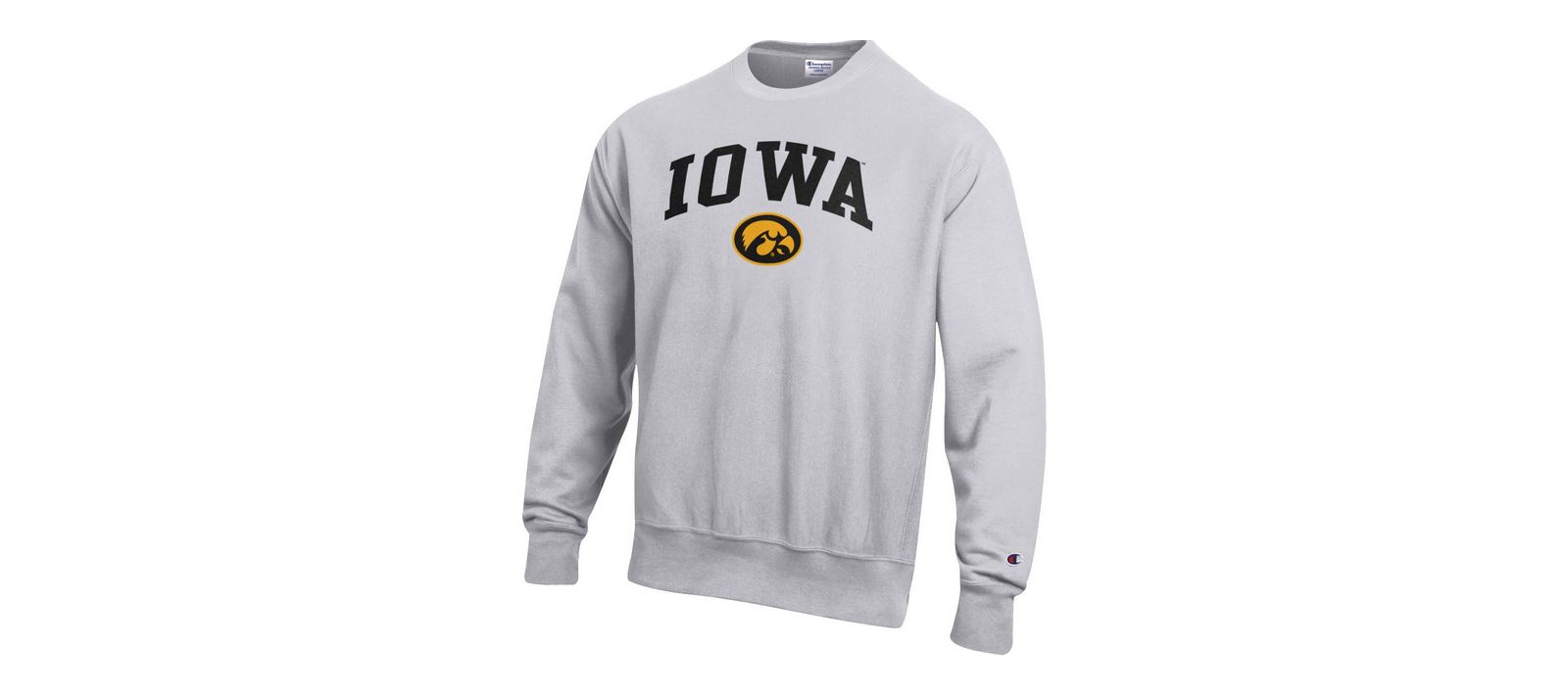 Свитшот Champion Men's Gray Iowa Hawkeyes Retro Rhombus Reverse Weave Fleece Sweatshirt