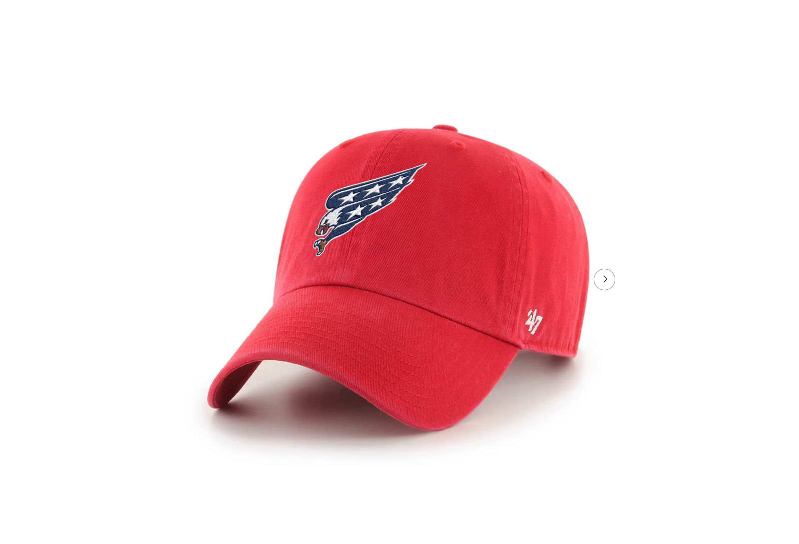 Мужская регулируемая кепка Washington Capitals красного цвета