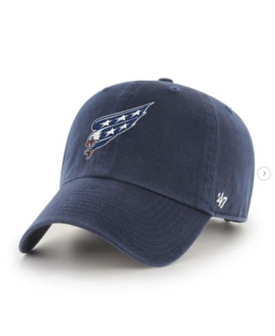 '47 Brand Мужская регулируемая кепка Washington Capitals Alternate Clean Up, темно-синяя