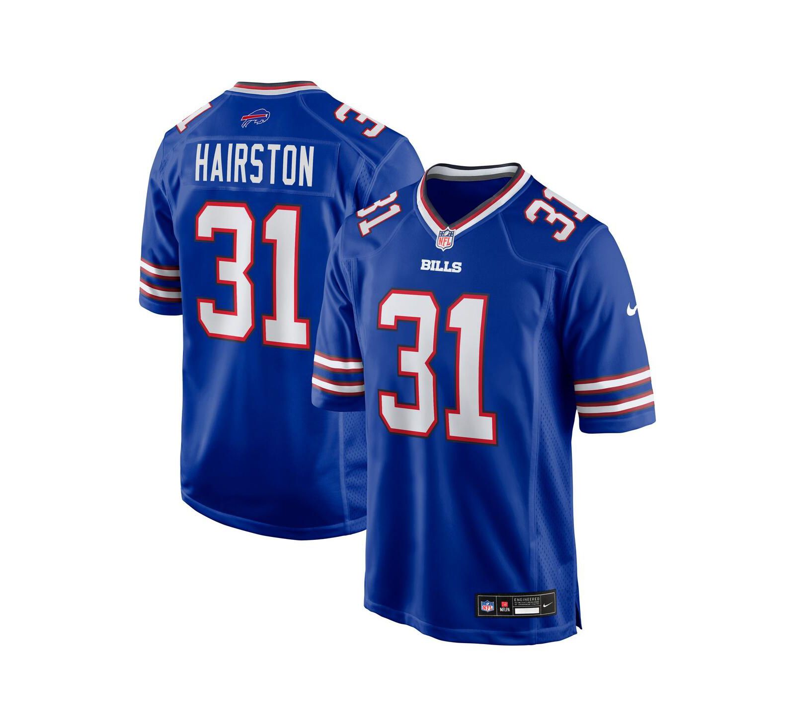 Мужская игровая джерси Nike Maxwell Hairston Royal Buffalo Bills 2025 NFL Draft First Round Pick