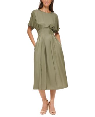 Женское платье kensie Dolman-Sleeve Cinched-Waist Midi