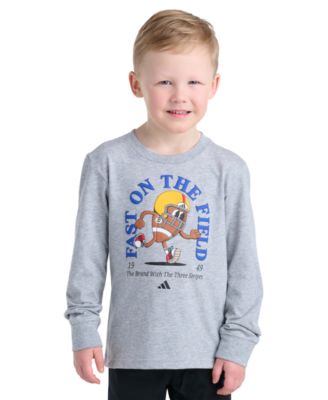 adidas Boys' 2T-7 Long-Sleeve Sport Graphic T-Shirt