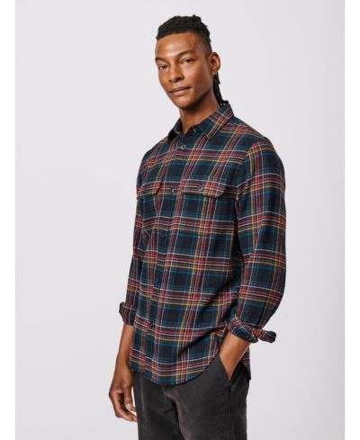 Мужская фланелевая рубашка Aubin Crowle Button Up
