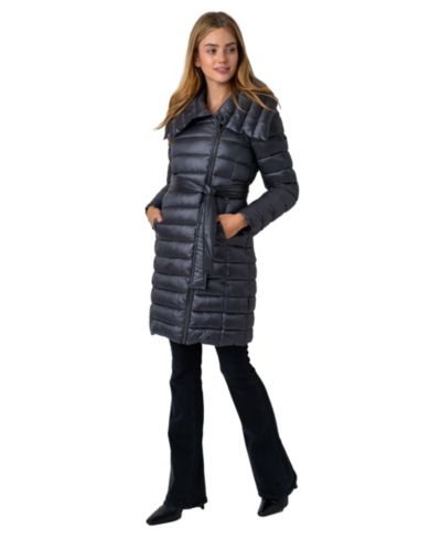 VIA SPIGA Женская куртка ASYM PUFFER 38" с поясом