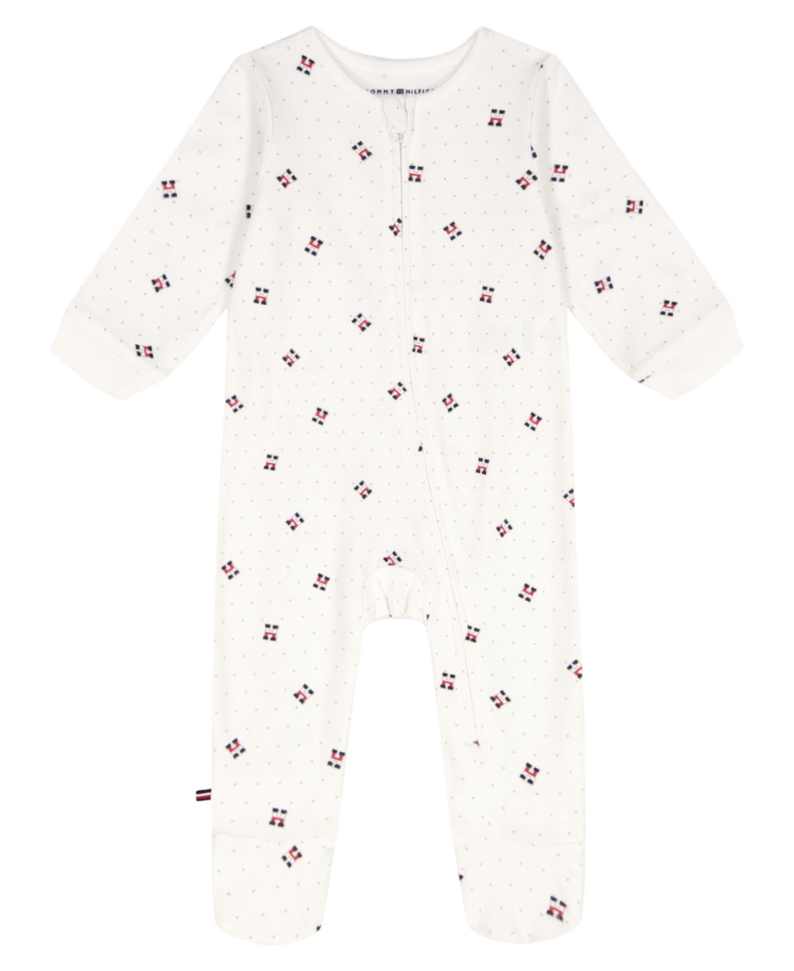 Комбинезон Tommy Hilfiger Baby Boys' Logo Print Zip-Up Footed