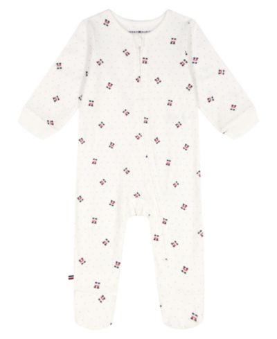 Комбинезон Tommy Hilfiger Baby Boys' Logo Print Zip-Up Footed