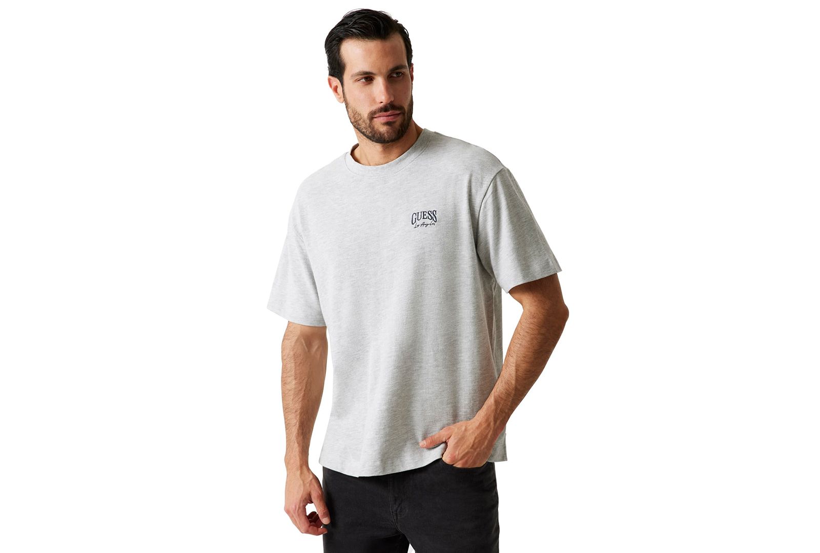 GUESS Men's Sailing Ship Graphic T-Shirt