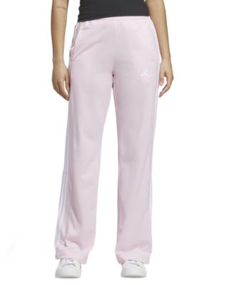 adidas Women's 3 Stripe Snap Pant High-Rise Wide-Leg Pants