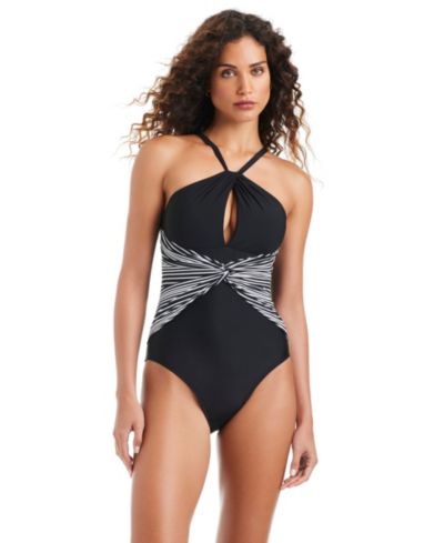 Beyond Control Women's Halter Neck One-Piece Swimsuit