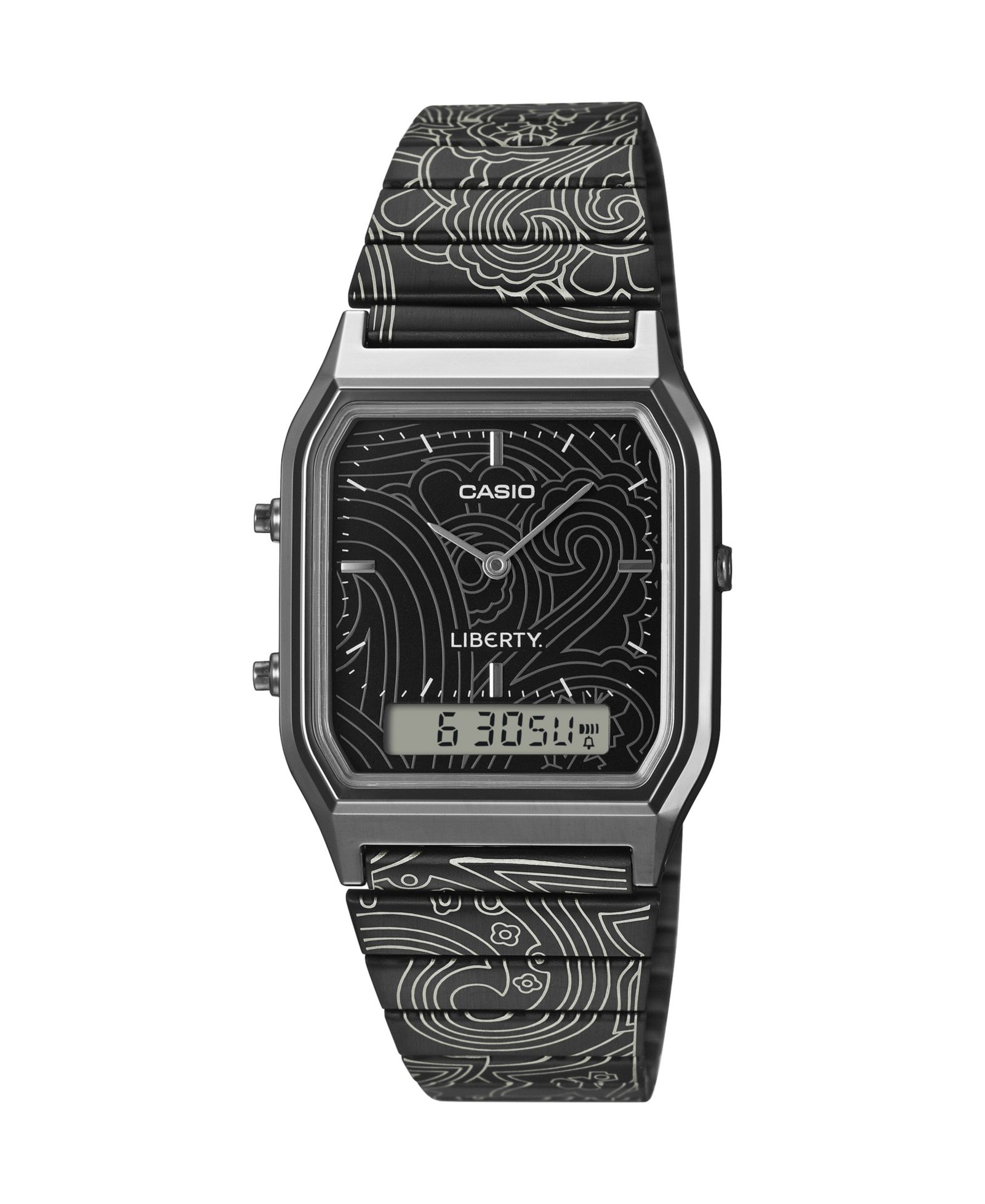 Унисекс часы Casio Japanese Quartz Liberty Limited Edition Black IP Stainless Steel, 29.8mm