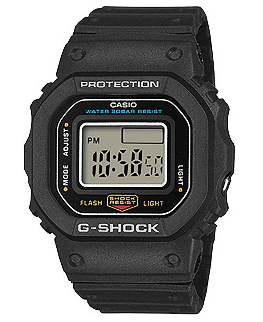 G-Shock Men's Japanese Quartz Black Resin Watch, 20mm