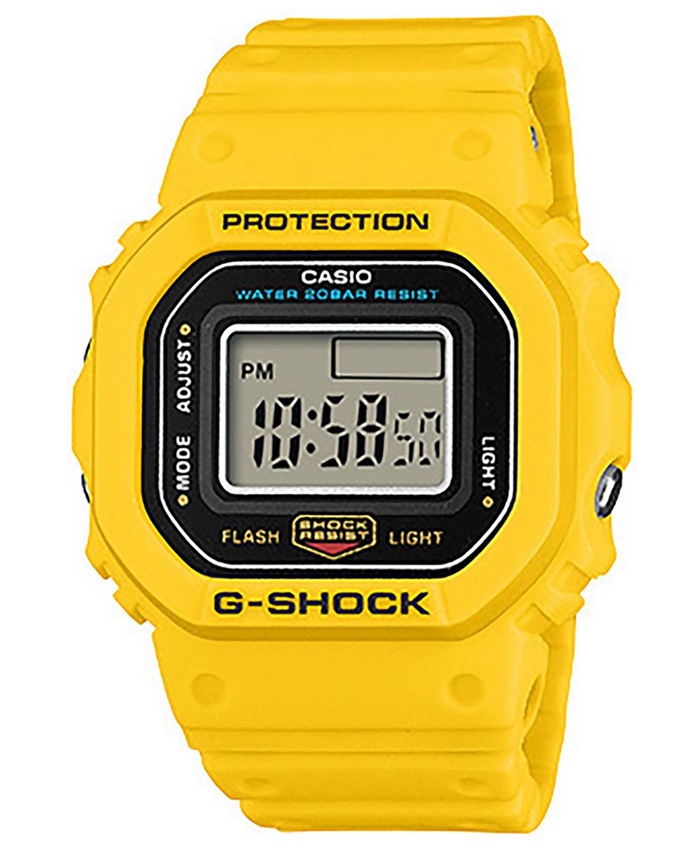 Мужские часы G-Shock Japanese Quartz Yellow Resin 20mm