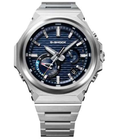 G-Shock Men's Japanese Quartz Silver-Tone Stainless Steel Watch, 44.2mm