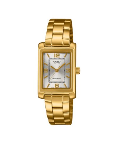 Casio Women's Japanese Quartz Gold-Tone Stainless Steel Watch, 21mm
