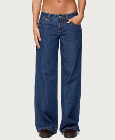 Женские джинсы Edikted Raiyne Low Rise Wide Leg