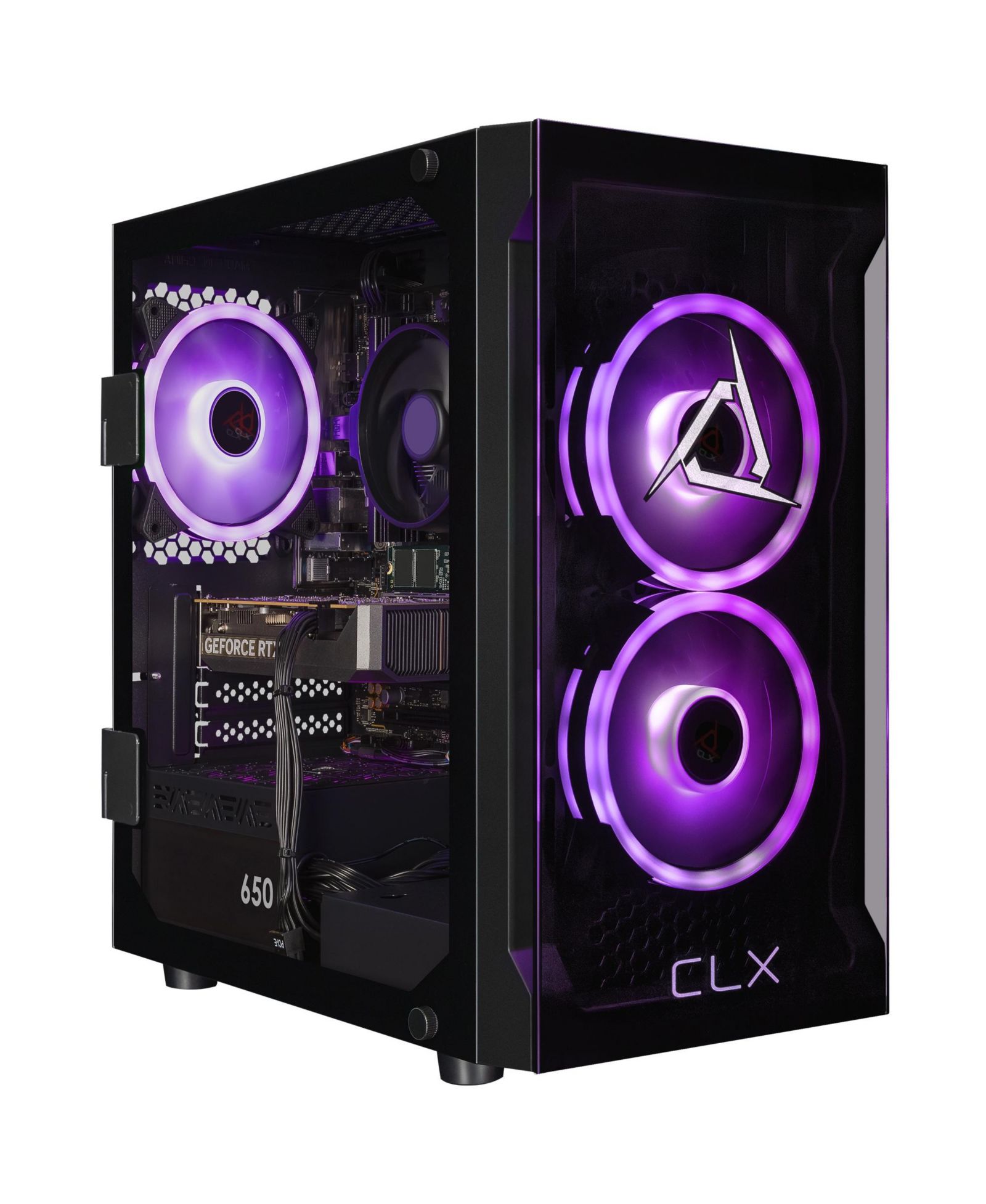 CLX Set Gaming PC - AMD Ryzen 7 8700F 4.1GHz 8-Core CPU, 16GB DDR5 Memory, GeForce RTX 5060 8GB GDDR7 Graphics, 1TB SSD, WiFi, Windows 11 Home 64-bit
