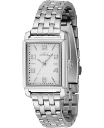 Женские часы Invicta 46662 Vintage Quartz 3 Hand Silver Dial Watch