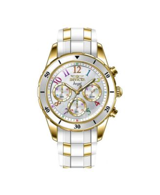 Женские часы Invicta 49801 Angel Quartz VD54 White Dial