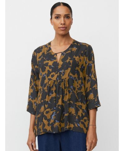 Блузка Masai Copenhagen Women's MaDurion с рукавом 3/4 и драпировкой