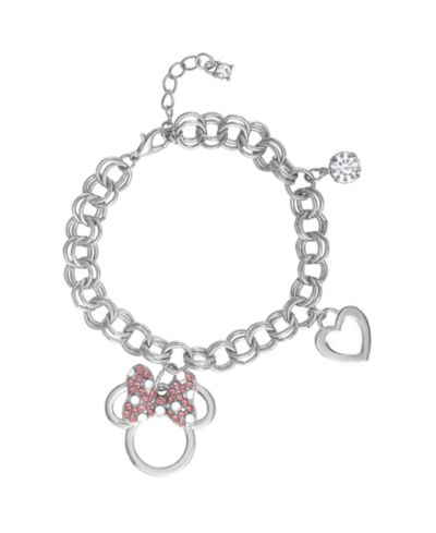 Disney Minnie Mouse Браслет с шармом Bow Charm 7 +1'' Chain