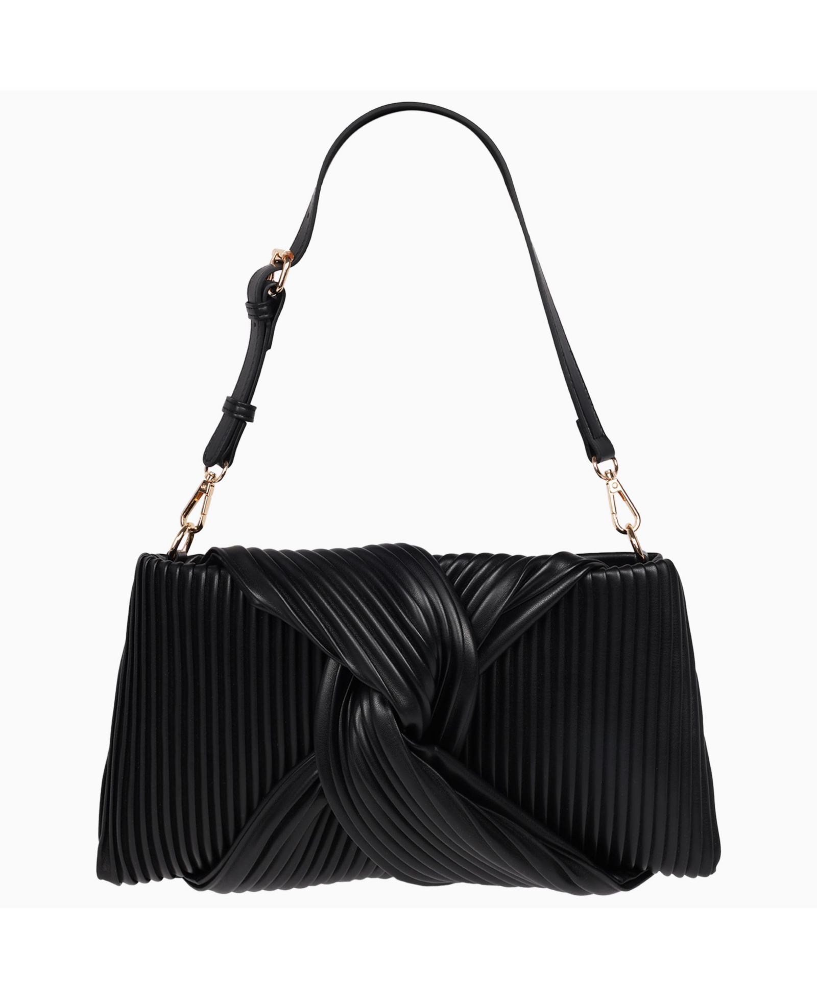 Jason Wu Pleated Knot Clutch with Shoulder Strap