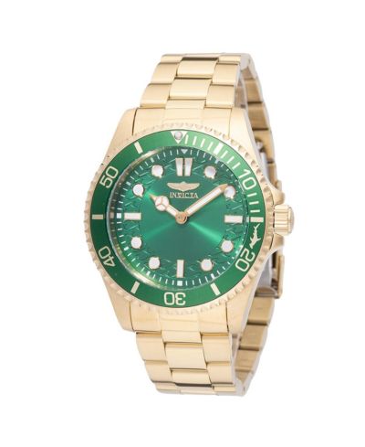Invicta мужские кварцевые часы 49702 Pro Diver PC20S с зеленым циферблатом